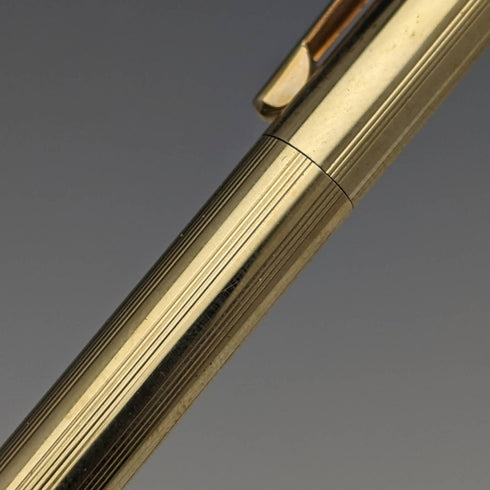 Vintage Cross (CROSS) gold-filled ballpoint pen and pencil set in case